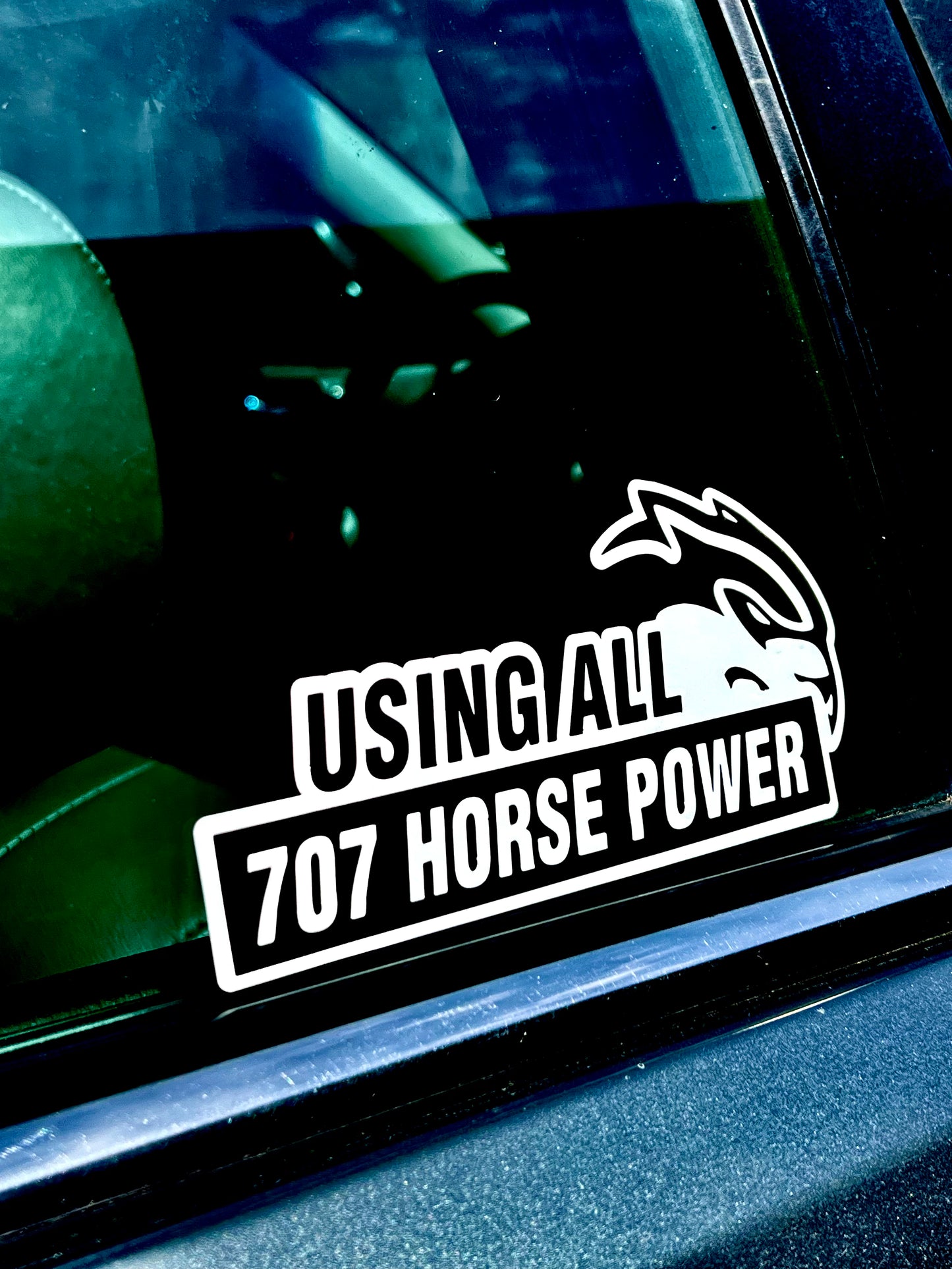 Hellcat 707 horsepower Sticker