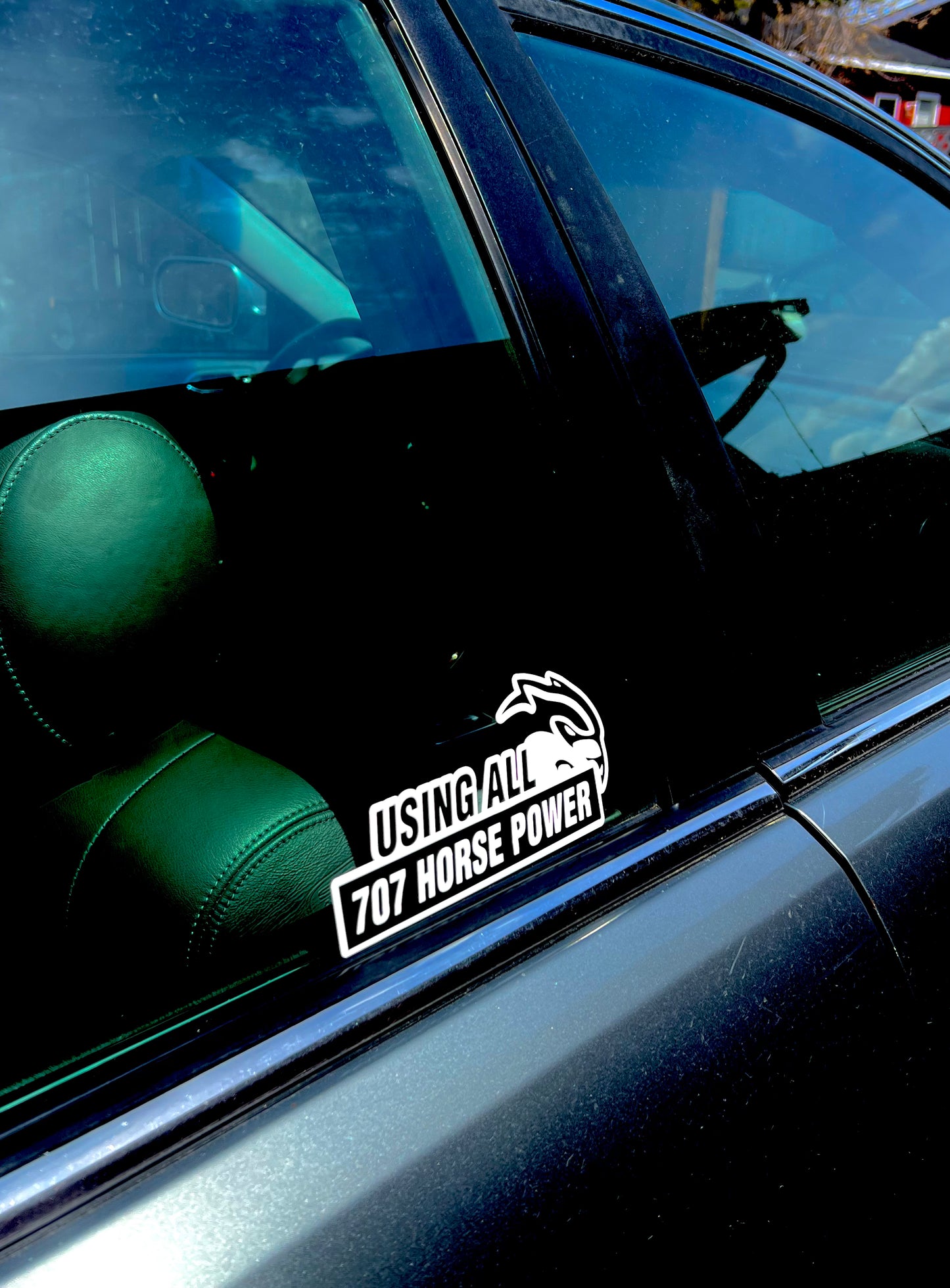 Hellcat 707 horsepower Sticker
