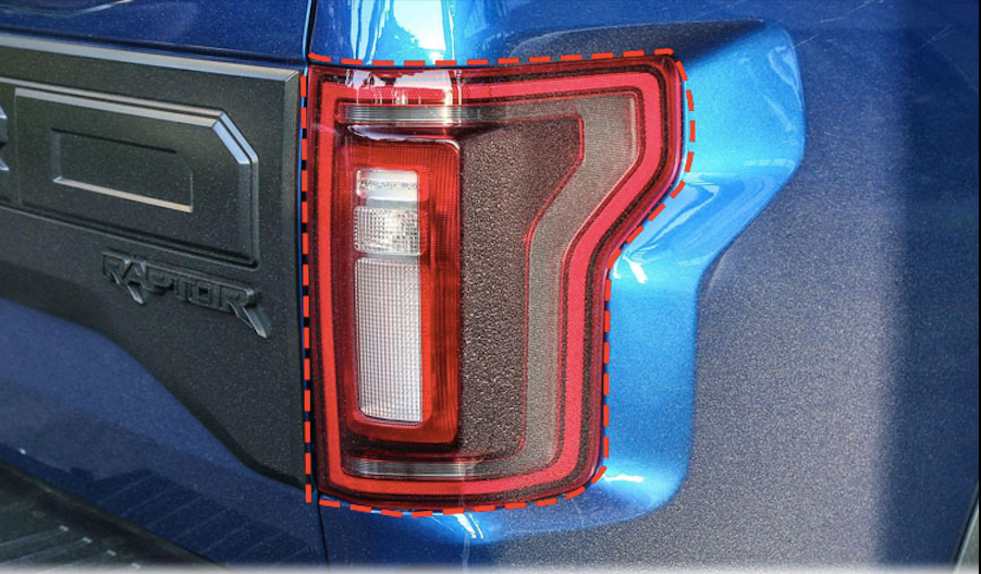 Ford f-150 rear tail light cover
