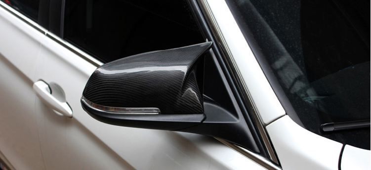 Bmw side mirror replacement cover carbon fiber for F series