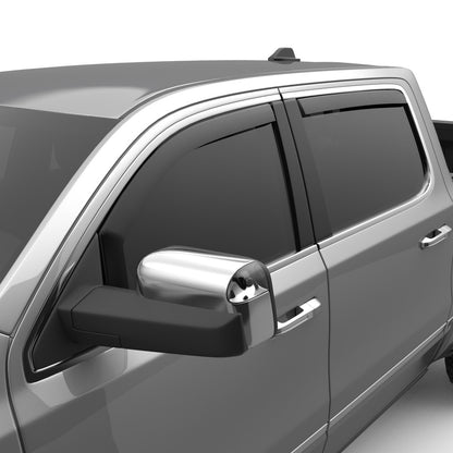 In-Channel Window Visors Set matte Finish Fits 19-24 Ram 1500 Crew Cab