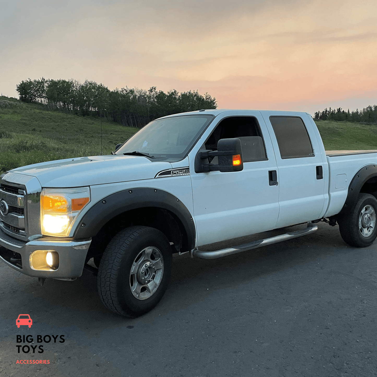 Ford F250 Fender flares from left front