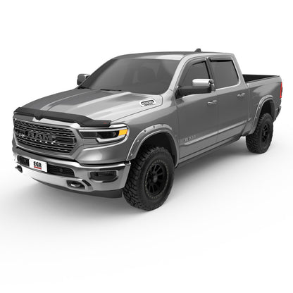 Tape On Window Visors Smoke Finish - Fits 19-24 Ram 1500 (Crew Cab)