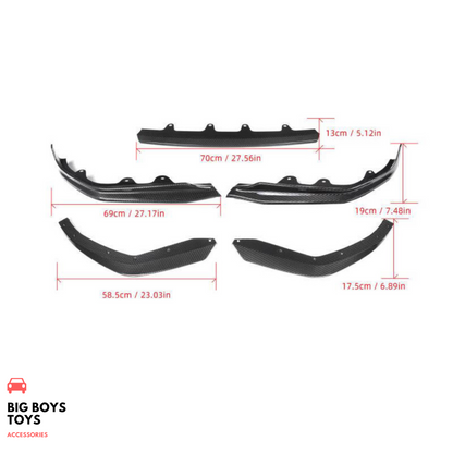 BMW g20 carbon fiber front lip measurements