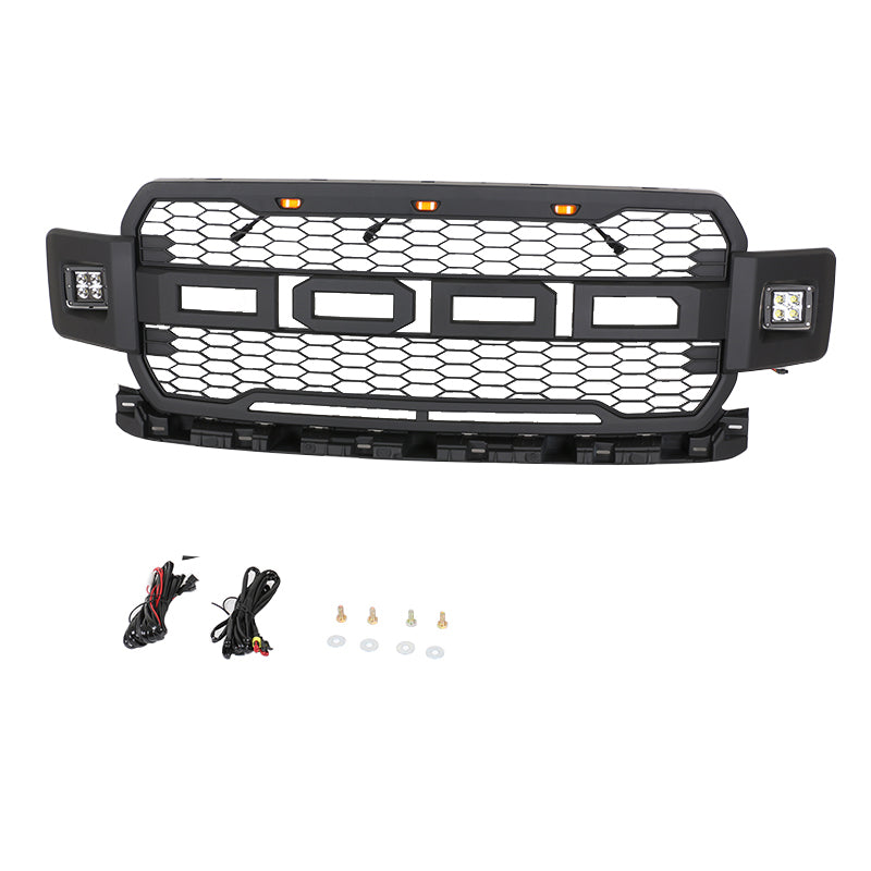 Ford F150 grill with side lights for 2018-2020 only