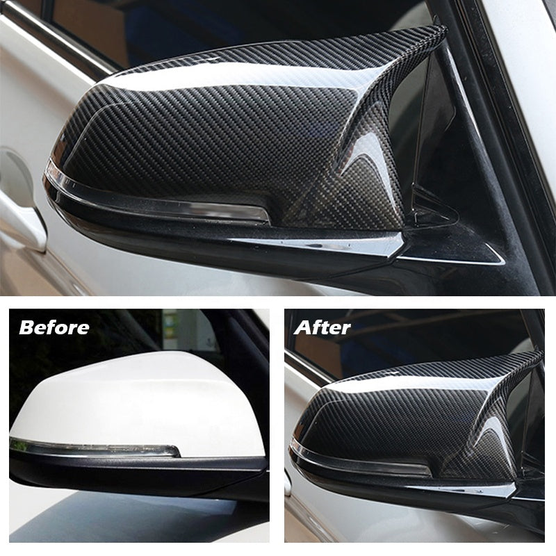 Bmw side mirror replacement cover carbon fiber for F series