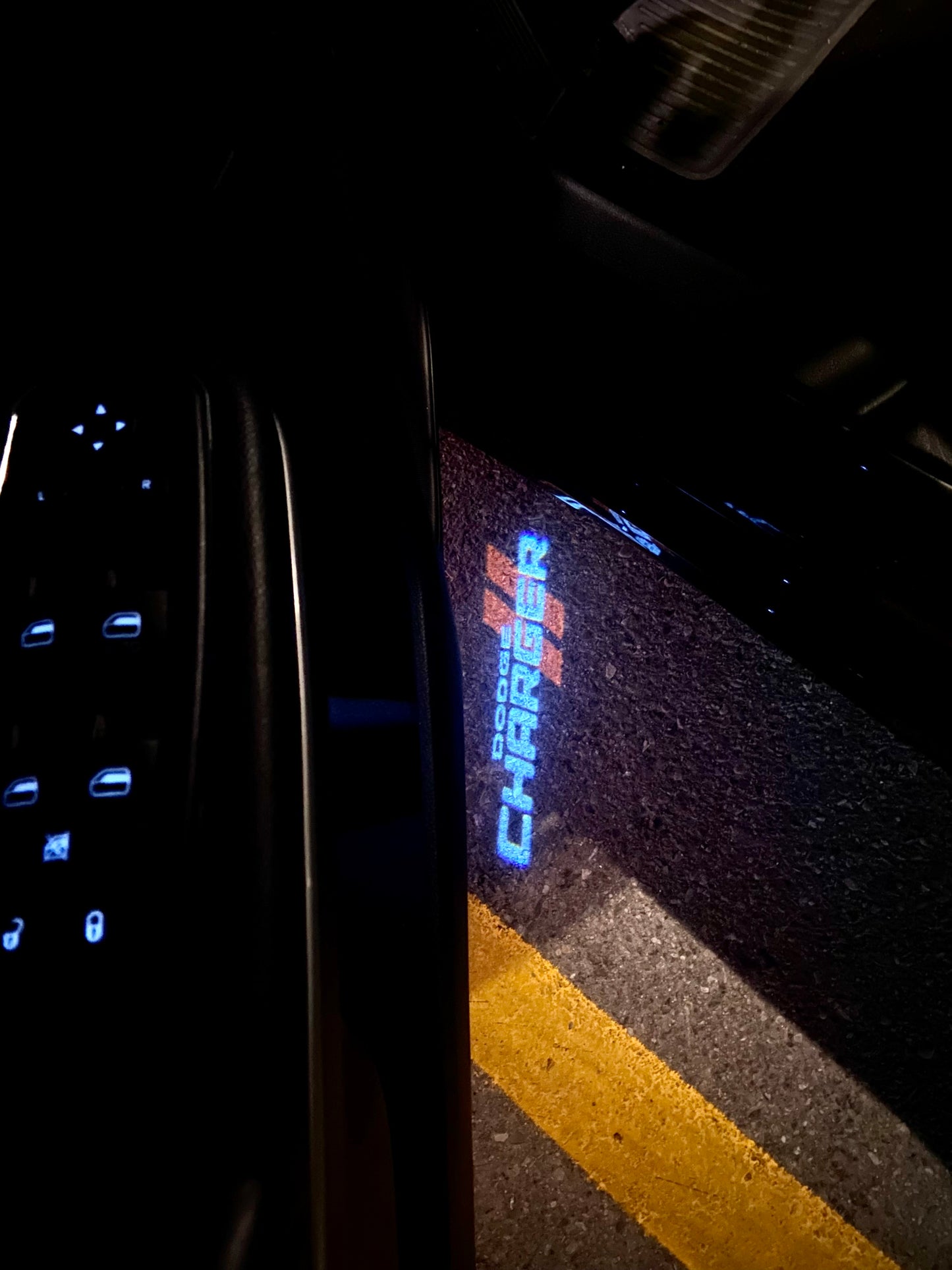 Dodge Charger puddle lights closer look